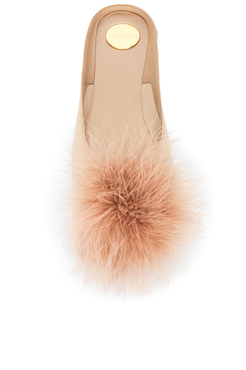 Мюли Lido на плоской подошве Saint Laurent, цвет Partridge Pink — фото 4
