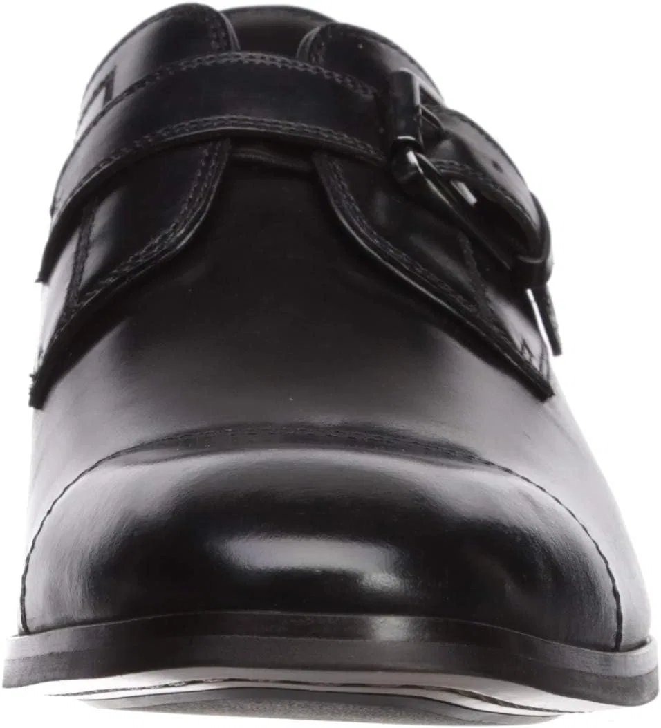 Мужские низкие туфли Steve Madden Covet, Black Leather — фото 2