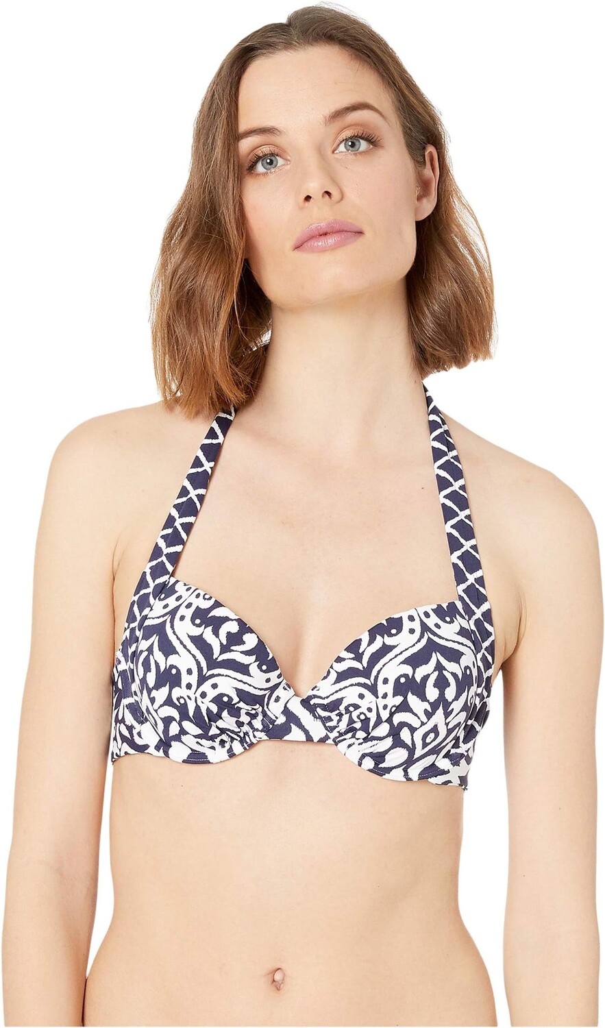 

Купальник Tommy Bahama Ikat Diamonds Underwire Full Coverage Molded Cup Bra, цвет Mare Navy