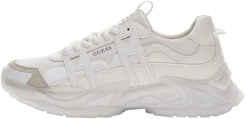 Кроссовки GUESS Belluno Leather Mix, белый — фото 3