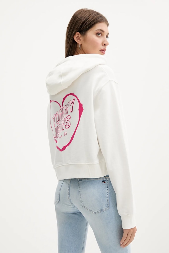

Хлопковая толстовка Tommy Jeans, белый