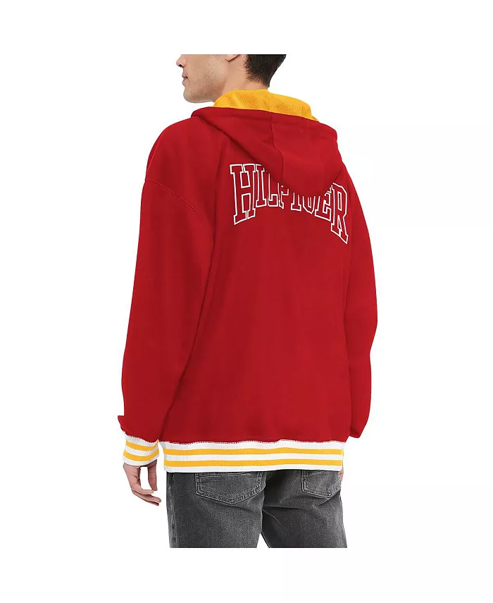 Мужская красная толстовка Aaron с молнией на четверть Kansas City Chiefs Tommy Hilfiger — фото 2