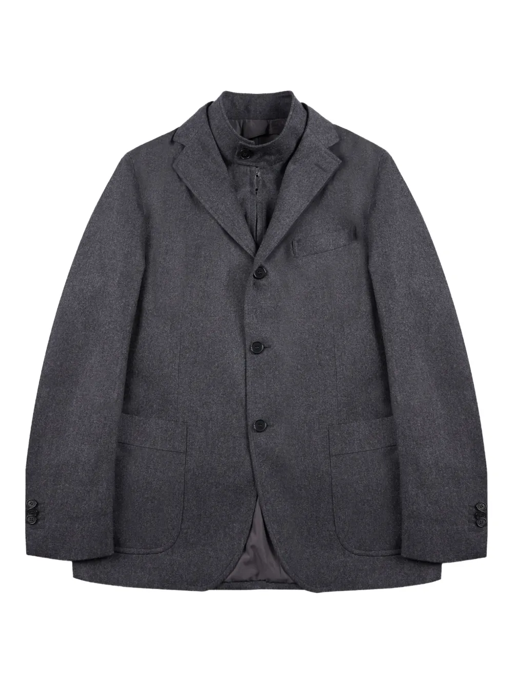 

Фланелевая куртка со съемной вставкой Incotex, серый