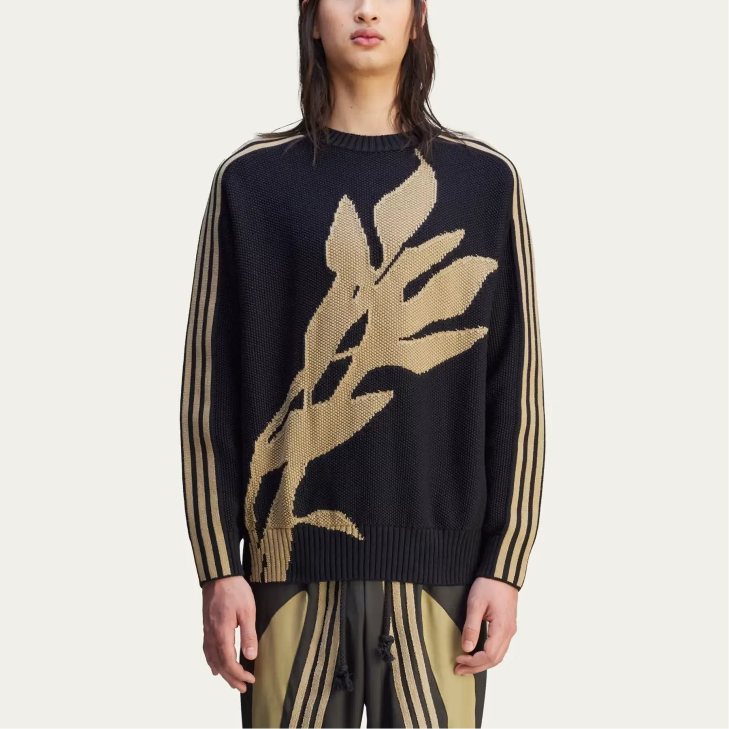 Adidas свитер с цветочной вышивкой Adidas Originals, черный — фото 4