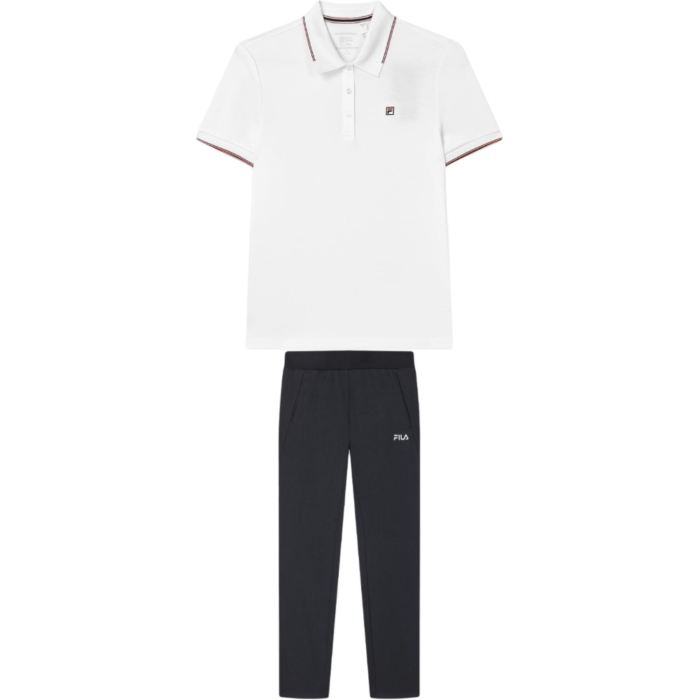 

FILA Повседневный женский костюм стандартного белого и насыщенно-черного цветов
