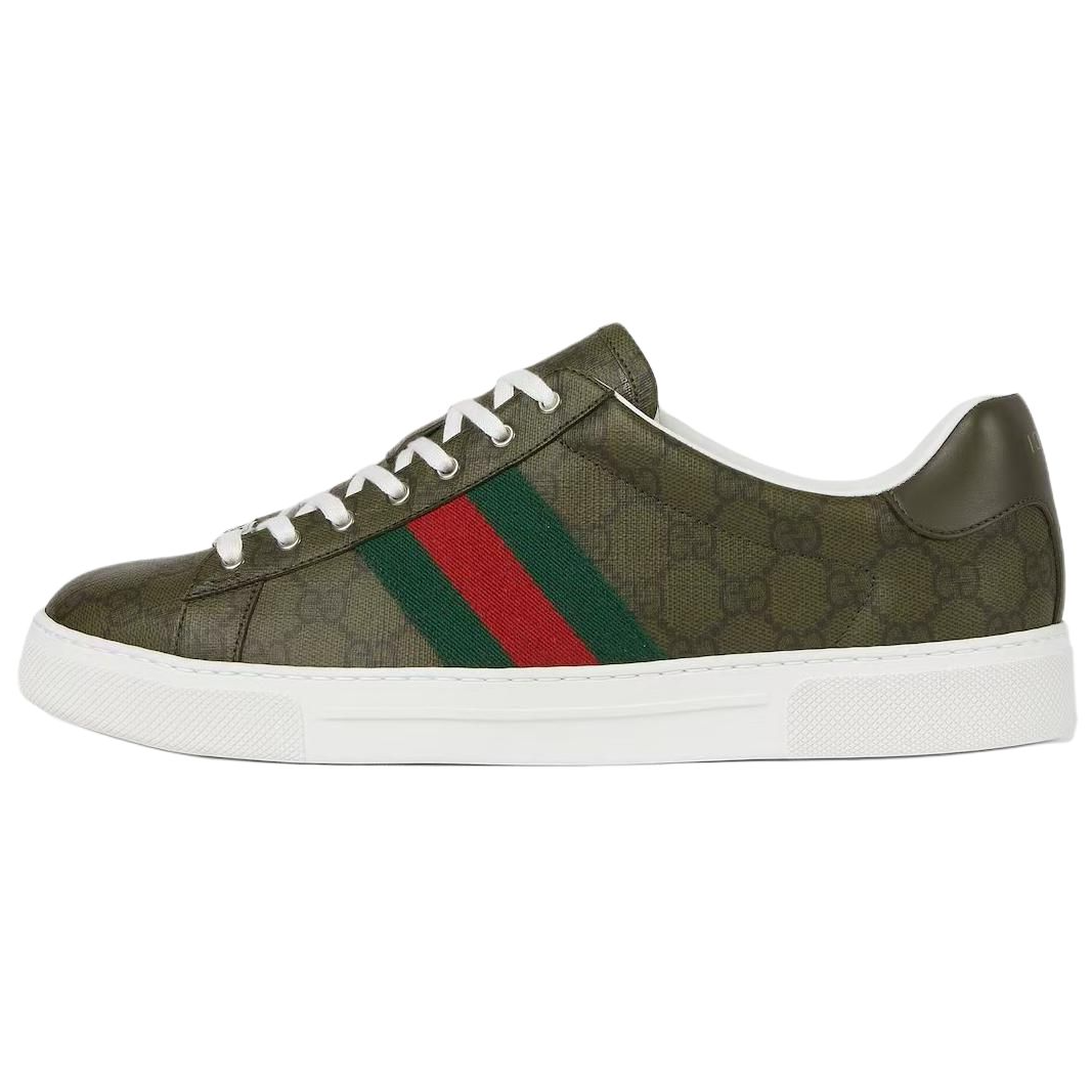 

GUCCI Кроссовки для скейтбординга ACE Low Top, мужские, зеленые