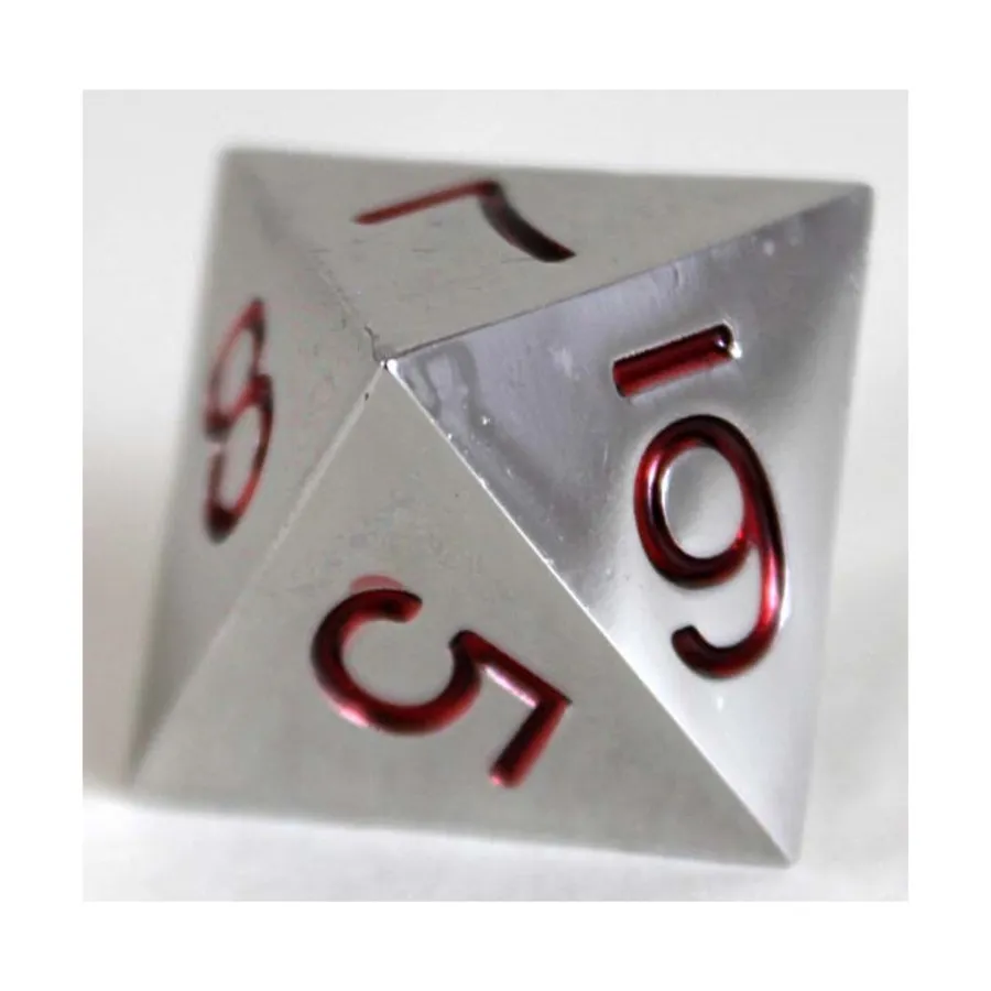 

Металлические кубики d8, 20 мм, красные, Dice - Metal, Oversized