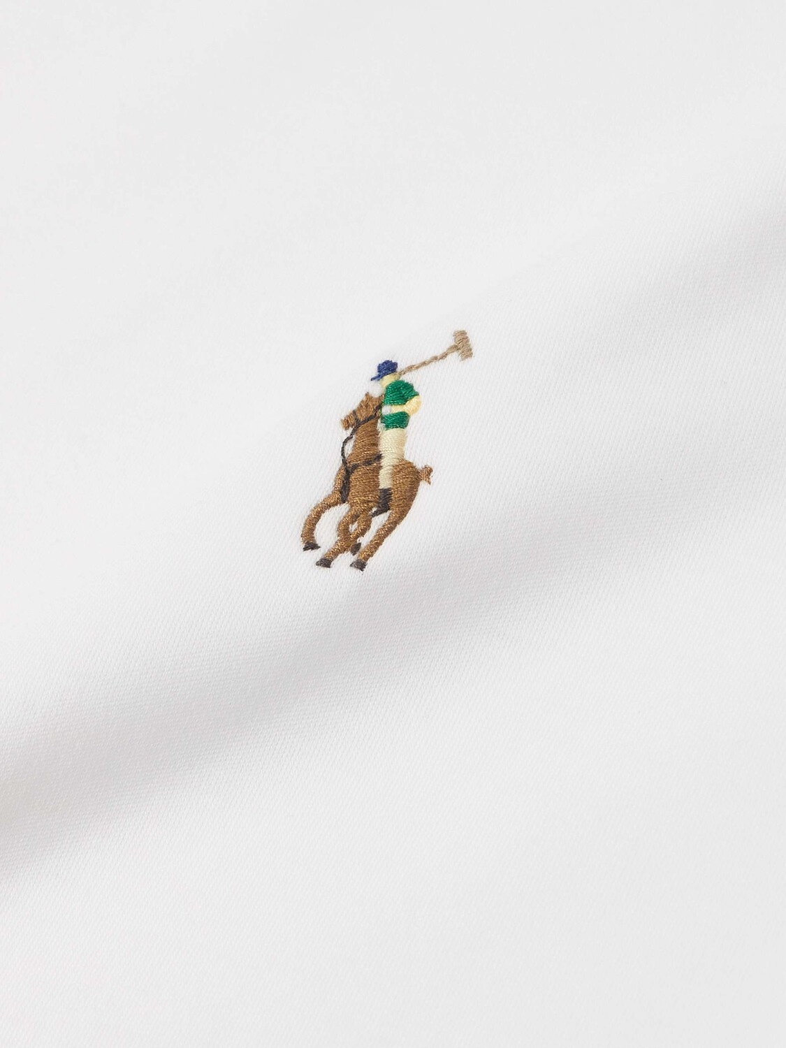 Футболка из хлопкового джерси с вышитым логотипом POLO RALPH LAUREN, белый — фото 3