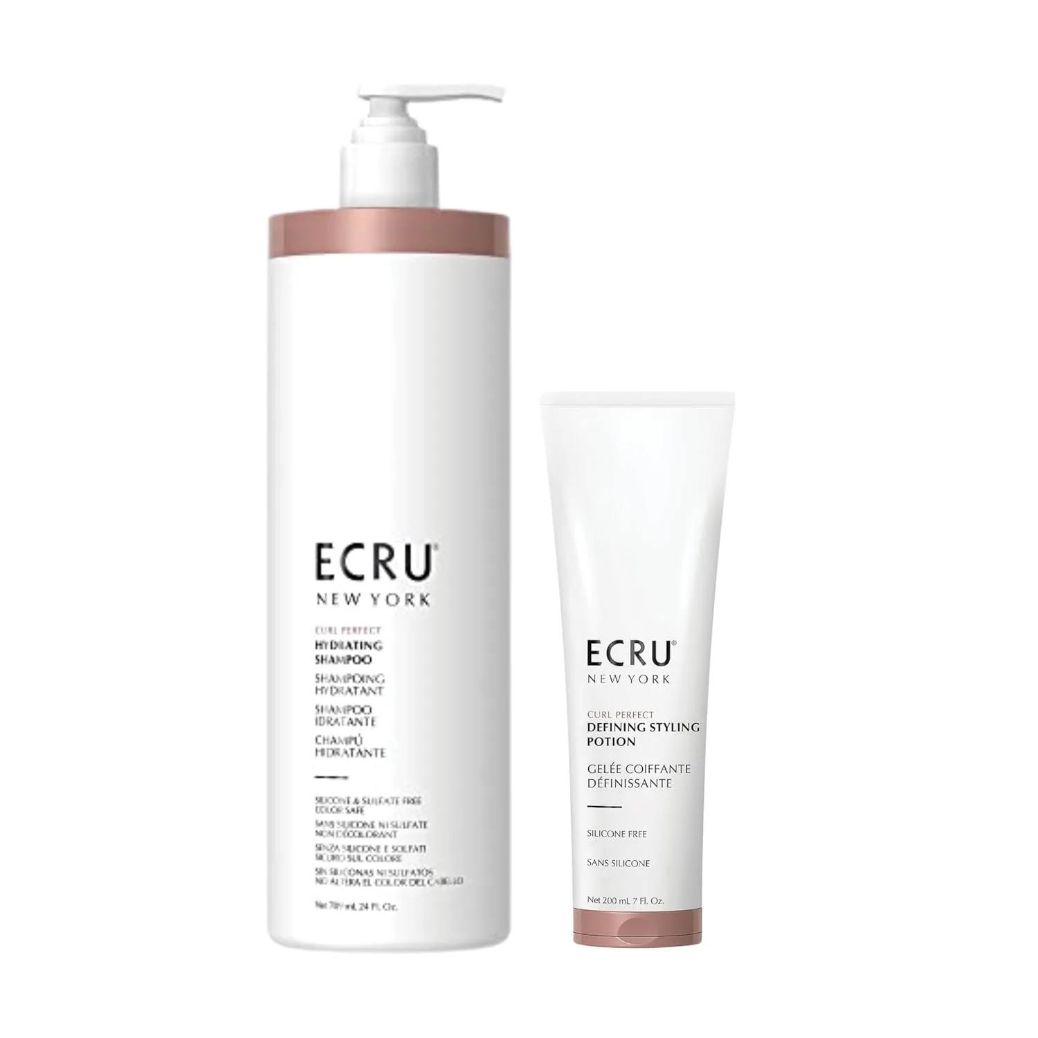 Набор ECRU: увлажняющий шампунь 24 унции + средство для укладки волос Defining Styling Potion (по 1 флакону каждого). Ecru New York