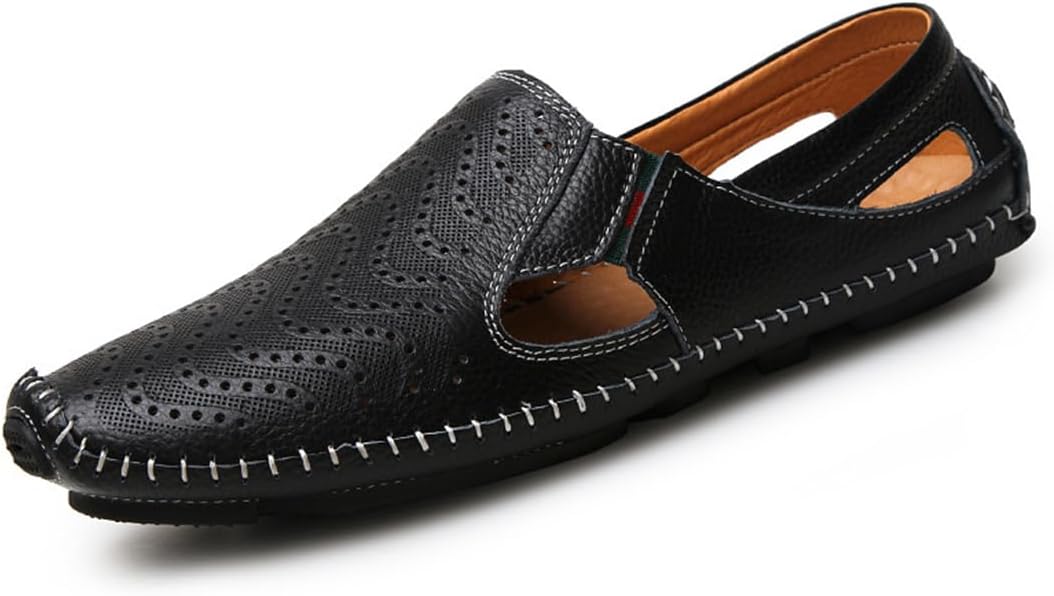 

Кожаные сандалии для мужчин Swzec, черный