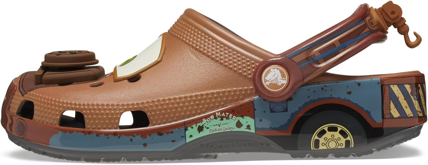 Детские кроксы Crocs Disney Cars Mater Classic, серый — фото 4
