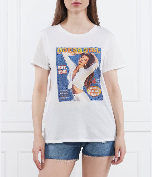 

Футболка Guess girl easy tee Regular fit Guess Jeans, белый