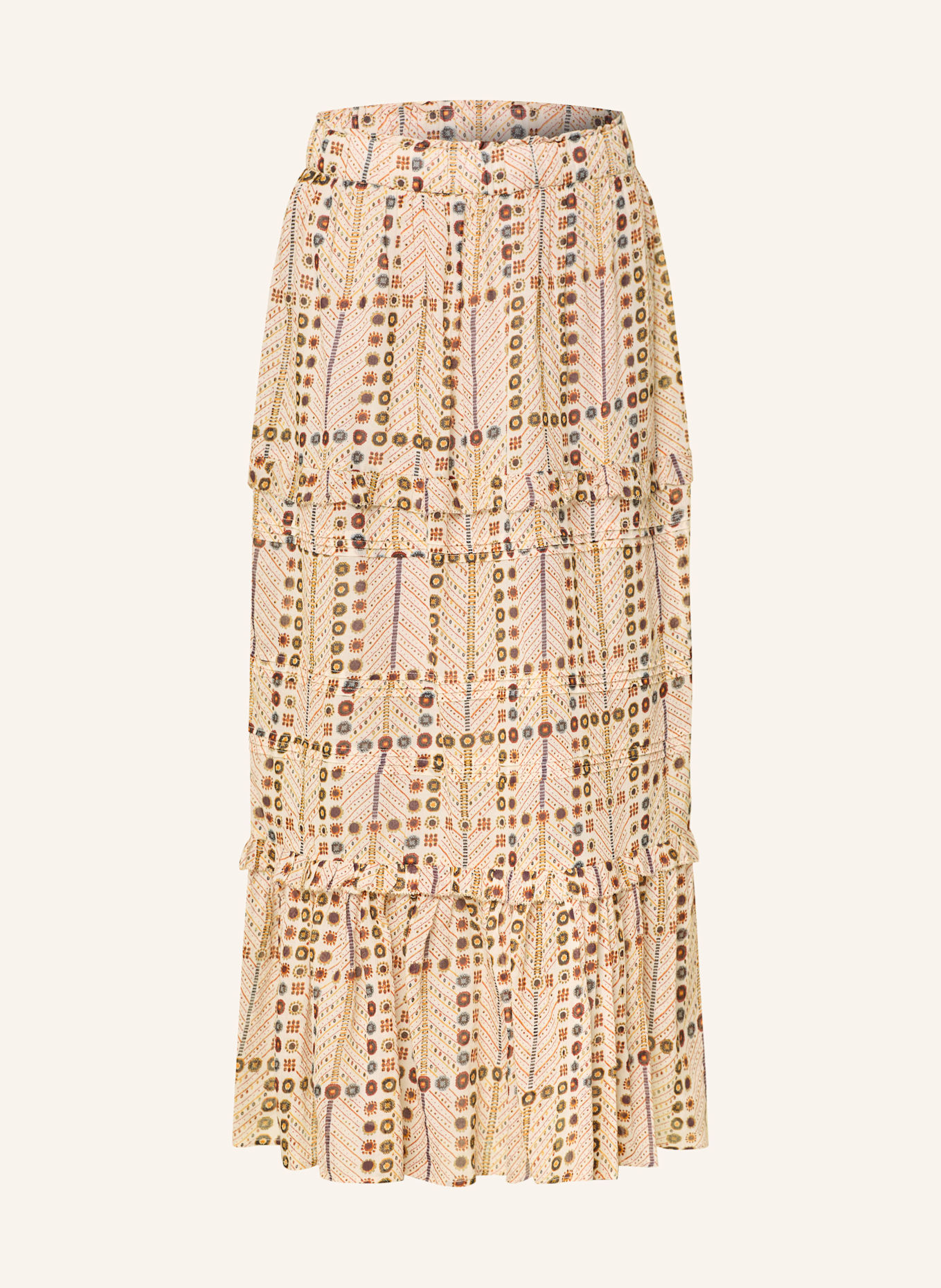 

Юбка дийя с оборками Marant Étoile, мультиколор