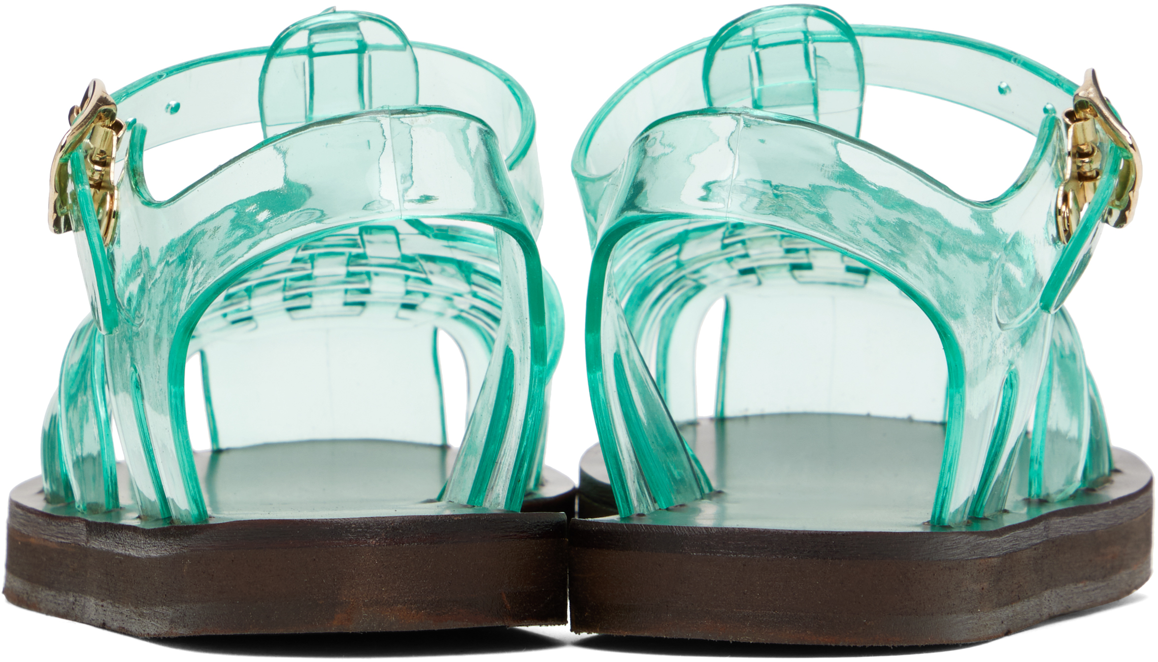 Зеленые босоножки Homeria Jelly Ancient Greek Sandals — фото 2