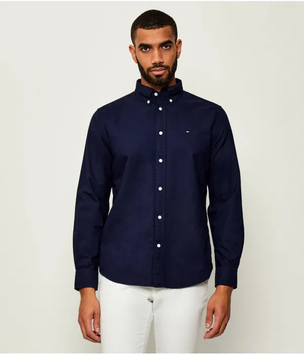Рубашка Оксфорд Regular fit Tommy Hilfiger, синий — фото 3