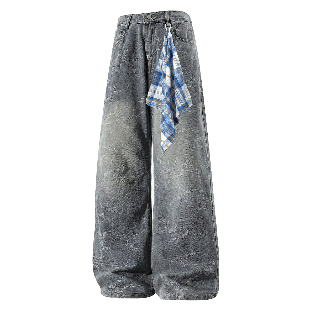 

Джинсы Unisex Moderate Straight Fit X1617, синий pants+синий square scarf