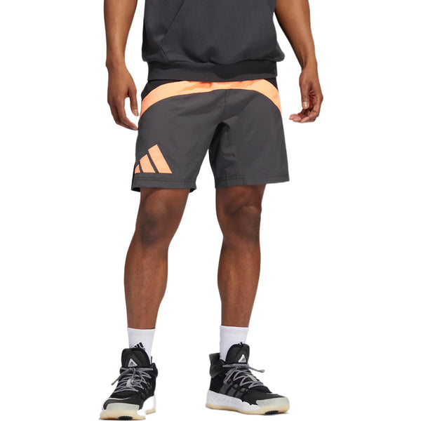 Шорты galaxy stripe logo straight shorts 'grey' Adidas, серый — фото 2
