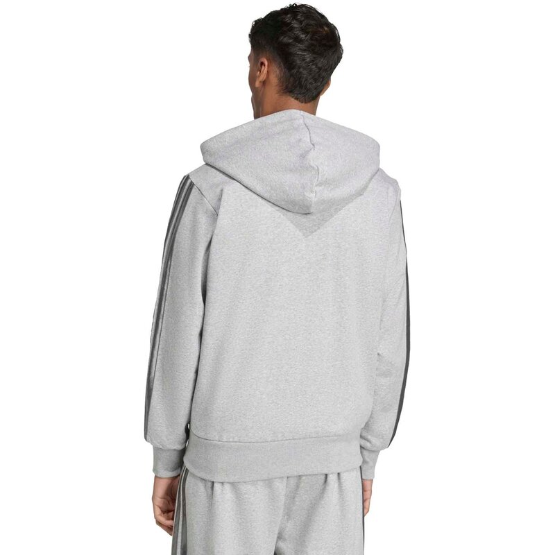 Праздничная толстовка с тремя полосками Adidas, цвет mgreyh — фото 3