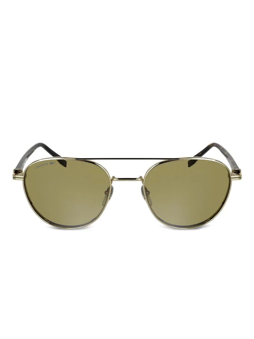 

Солнцезащитные очки в круглой оправе Lacoste, черный