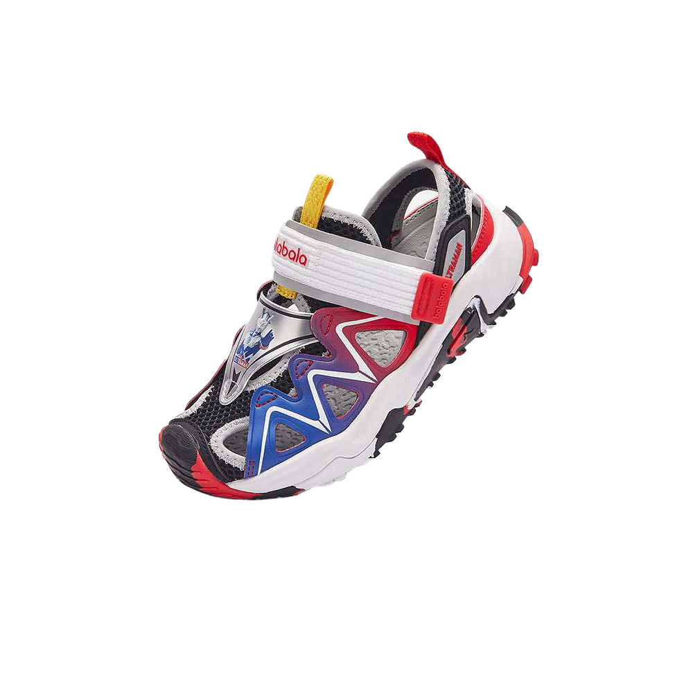 

Дышащие низкие детские сандалии для детей от 3 до 7 лет BALABALA, черный/красный