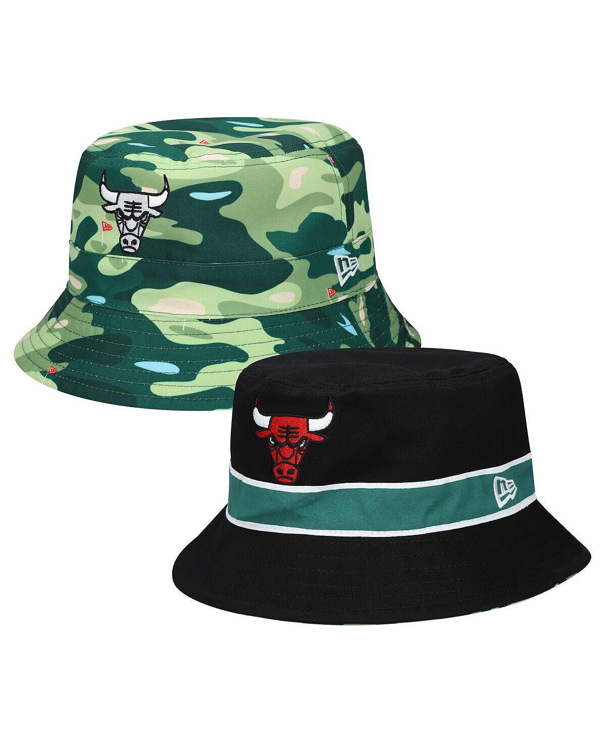 

Мужская черная двусторонняя панама Chicago Bulls New Era