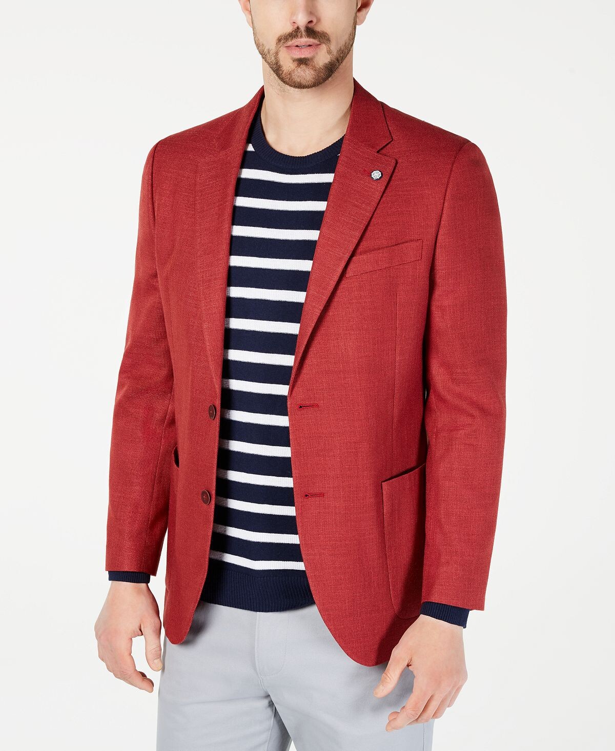 

Мужское однотонное спортивное пальто modern-fit active stretch Nautica, красный