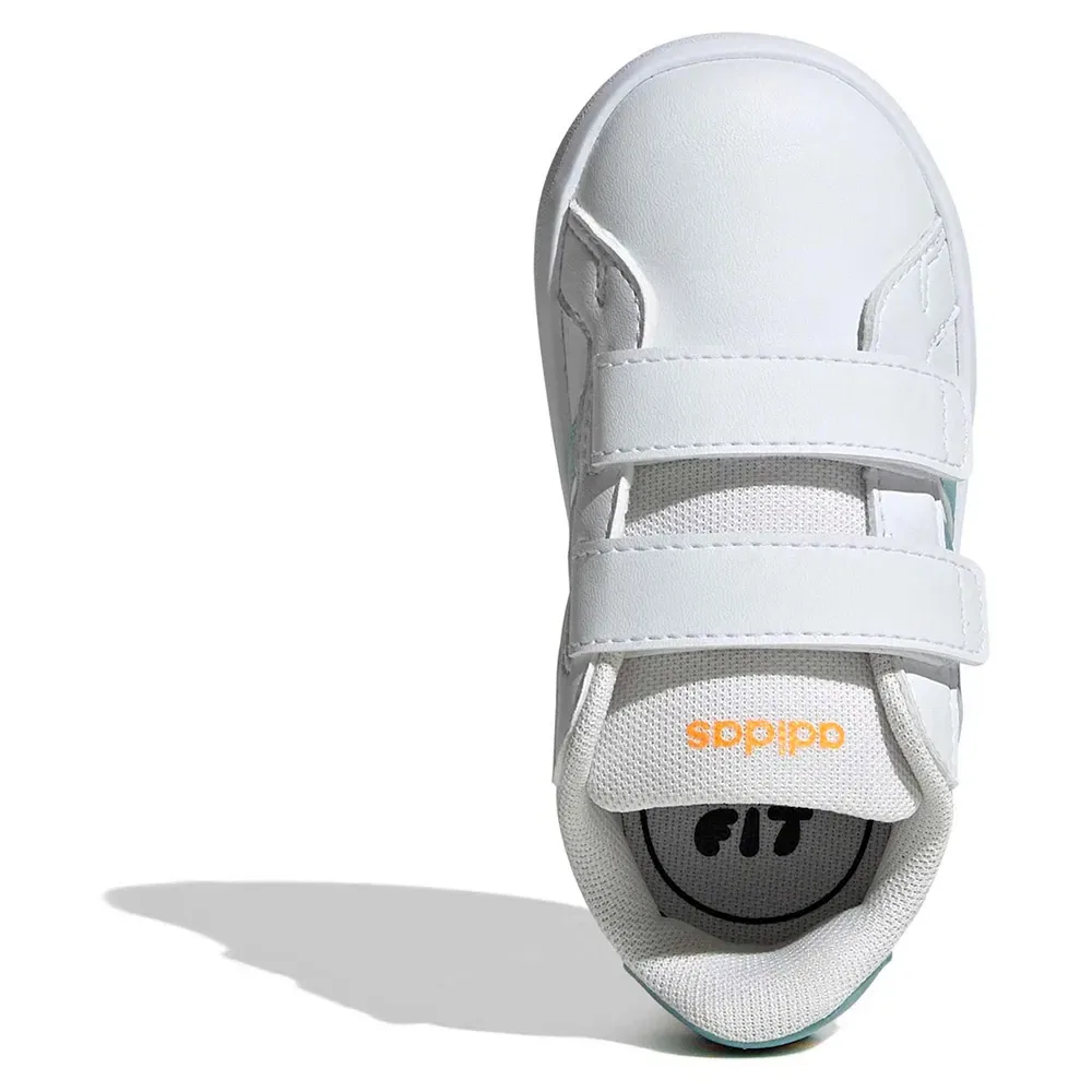 Кроссовки Adidas Grand Court 30 для малышей, белый — фото 2