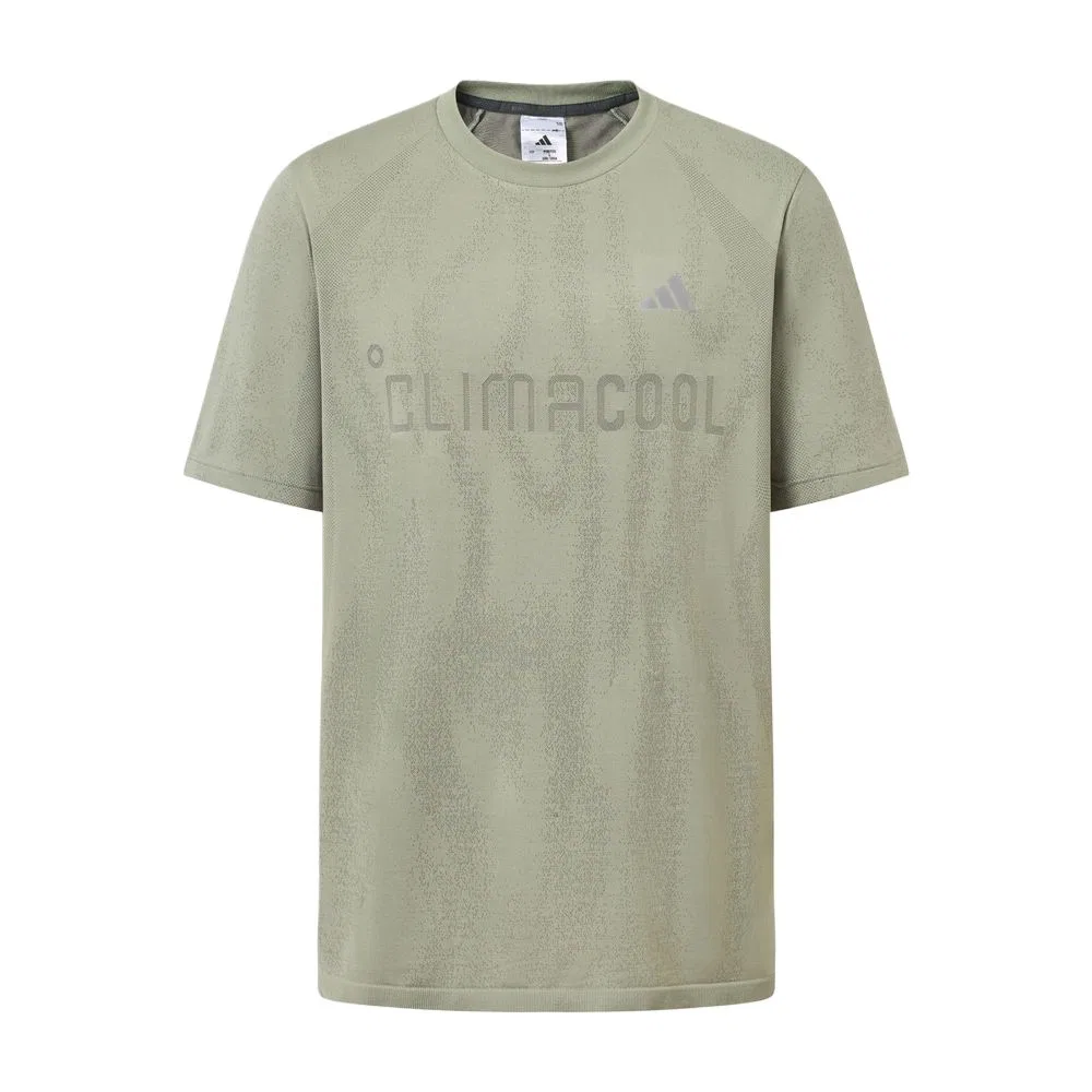 Мужская футболка с круглым вырезом Gray Green Adidas