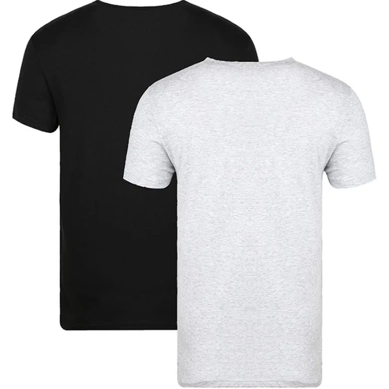 Футболка мужская 2 Pack, EMPORIO ARMANI, Black+Gray — фото 2