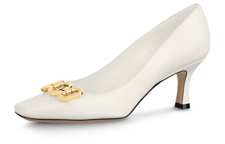 Туфли Rotary High Heels женские белые Louis Vuitton