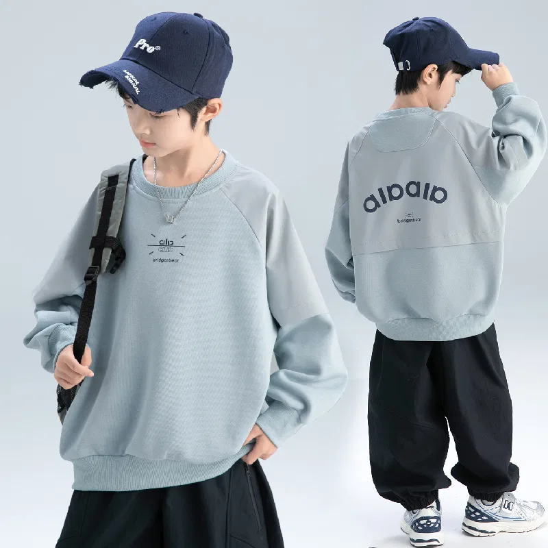 Детский свитшот с круглым вырезом CITY BOY MADALLO, Dark Maroon — фото 4