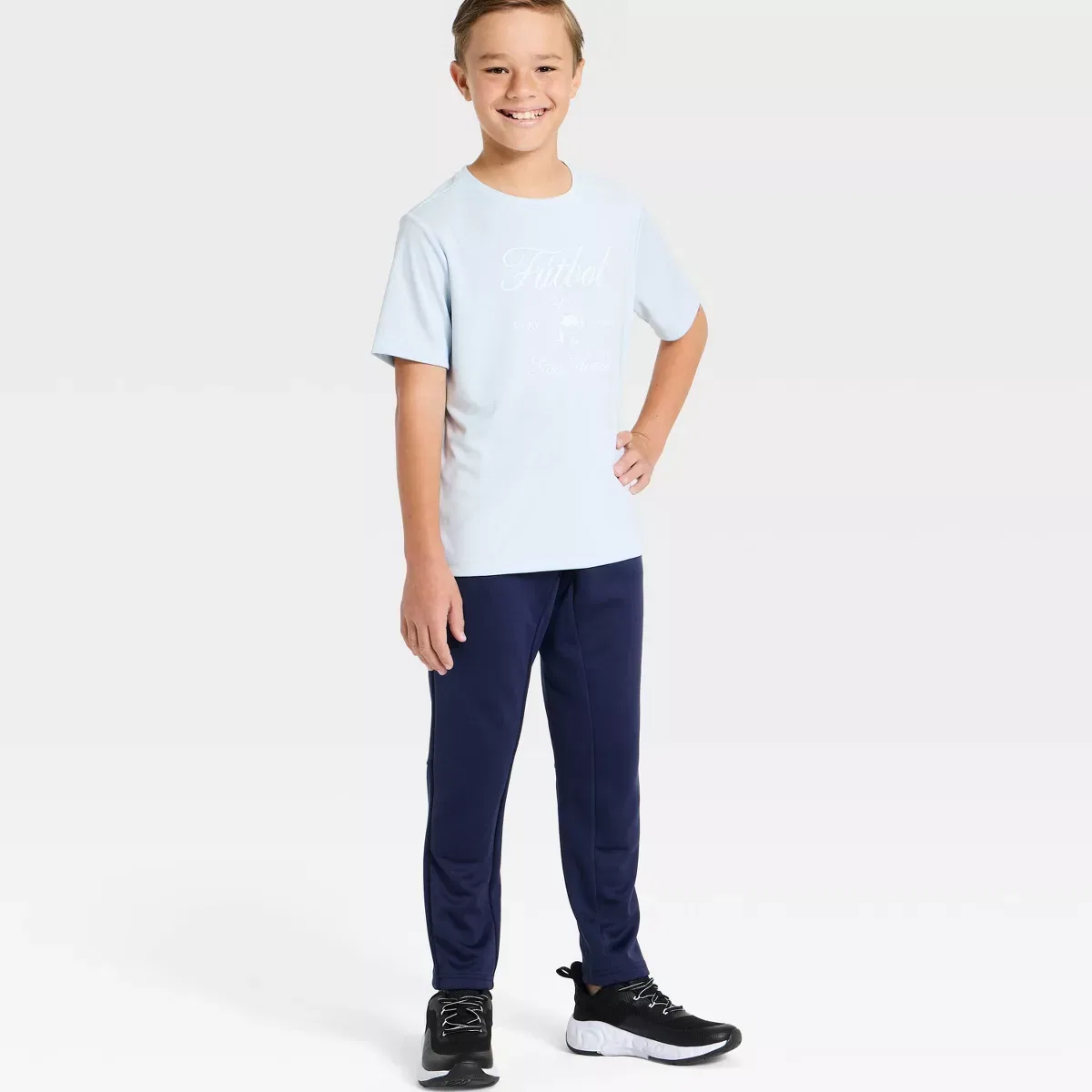 Детская футболка с принтом All In Motion KIDS PERFORMANCE Light Blue — фото 4