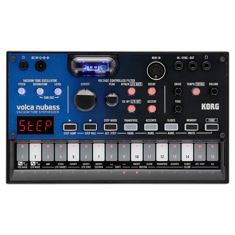 

Korg VOLCA NUBASS Vacuum Tube Bass Synth w Nutube Источник звука и обработка VOLCANUBASS
