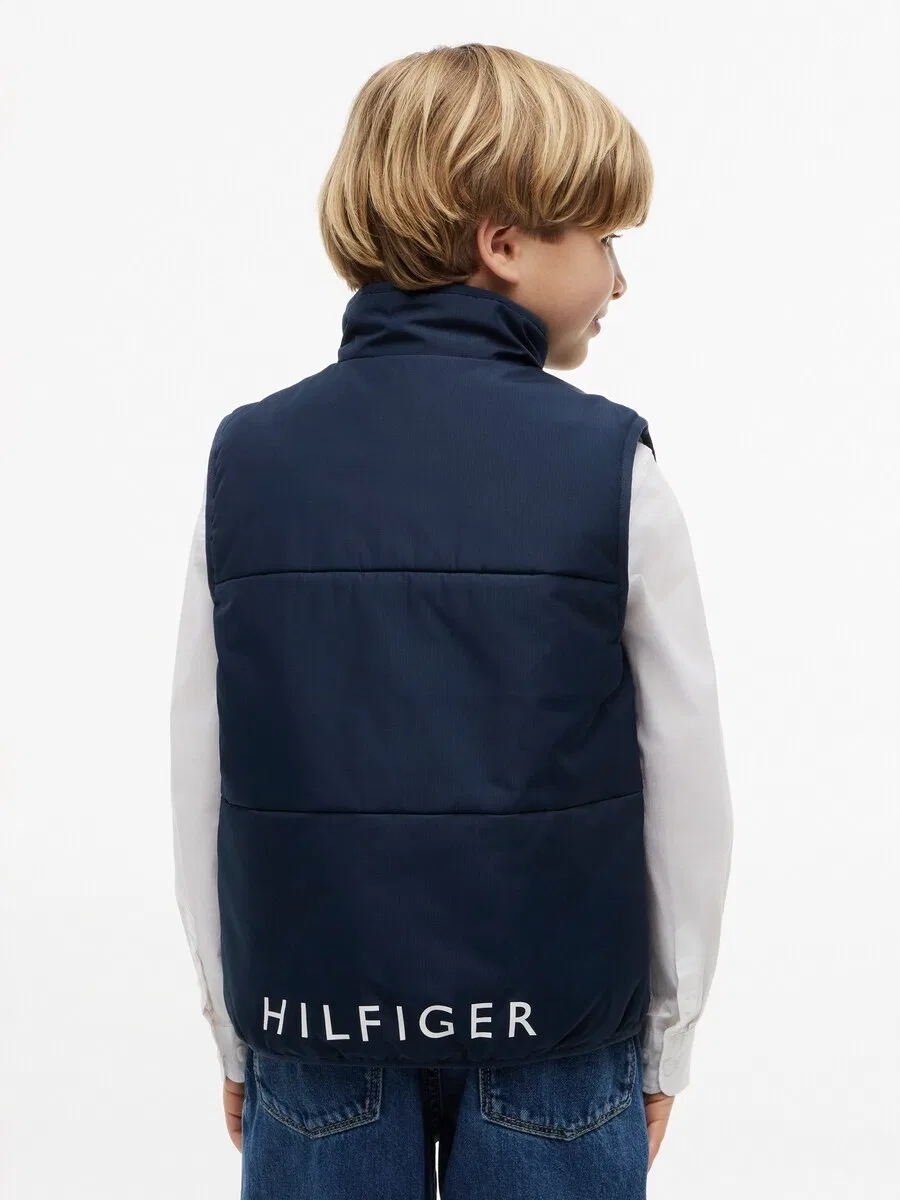 Жилет TOMMY HILFIGER из рипстопа, цвет морской синий — фото 3