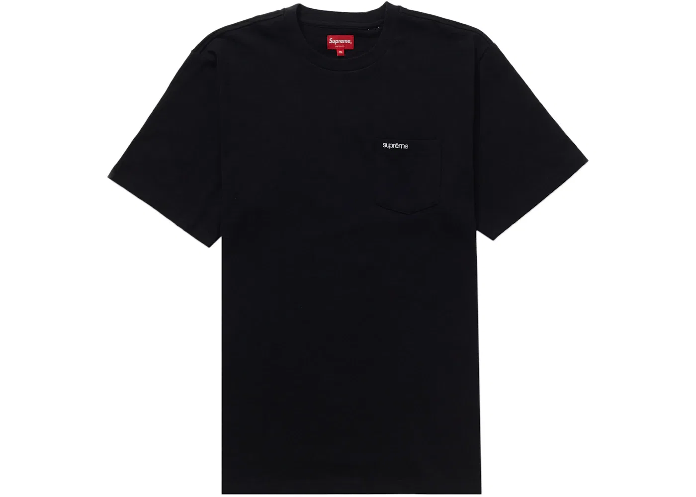 Мужская футболка с нагрудным карманом Supreme Tee (FW22), Black