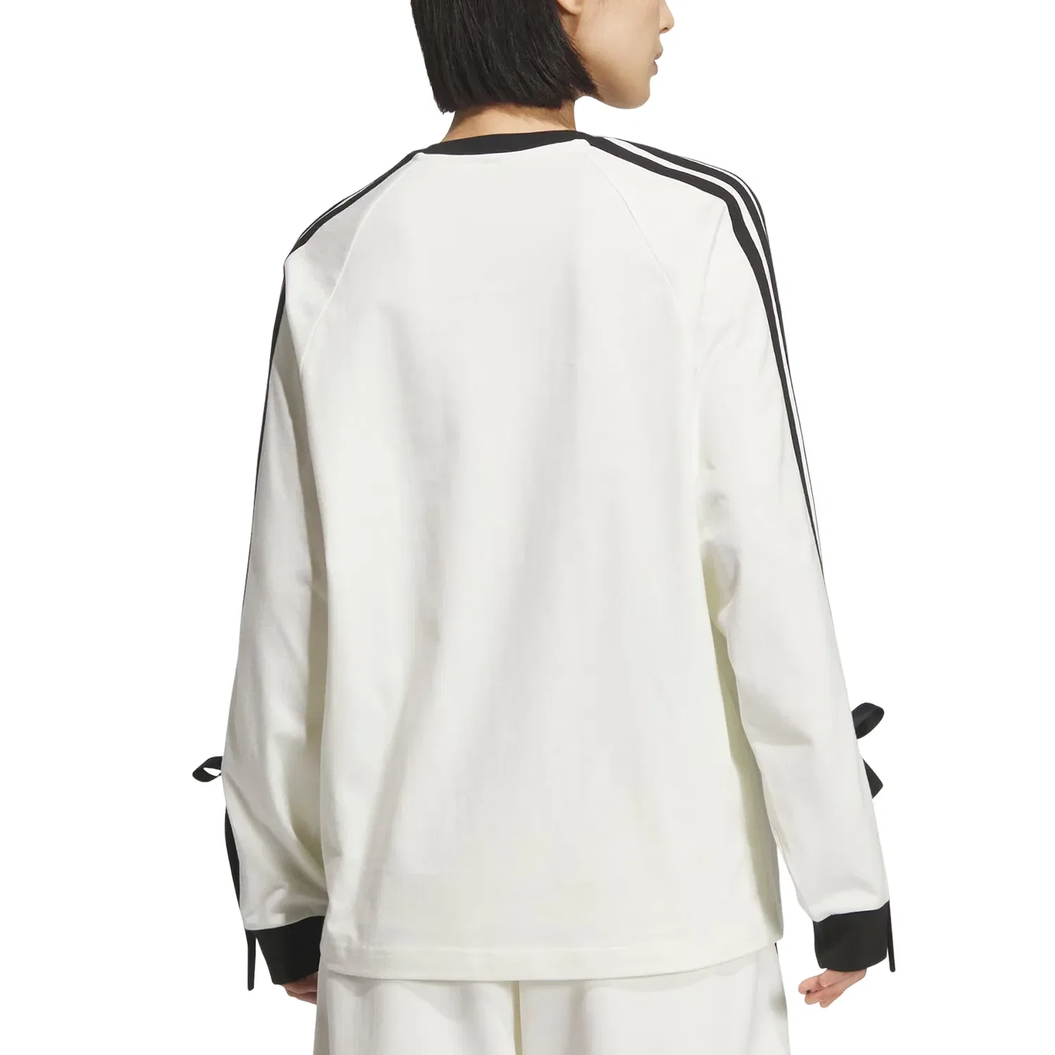 Женский топ Dance Long Sleeve Top 'White Black' adidas, White/Black — фото 3