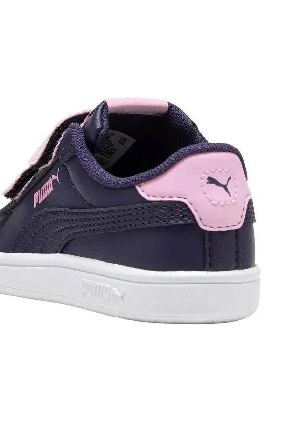 Кроссовки на липучке Basket basse a smash Puma Deep Plum, Rose Shimmer, розовый — фото 4