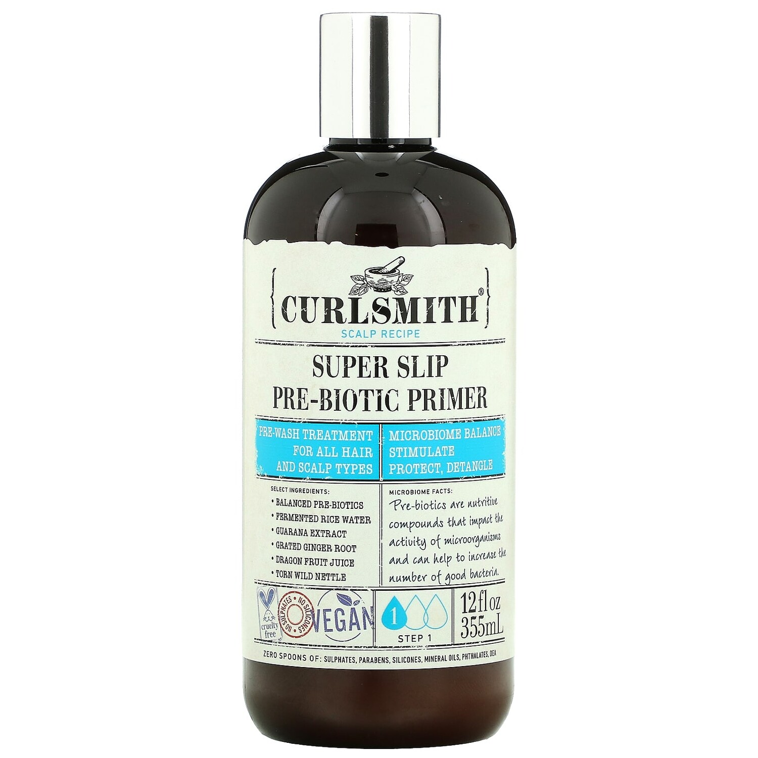 

Пре-биотический Праймер Curlsmith Super Slip, 355 мл
