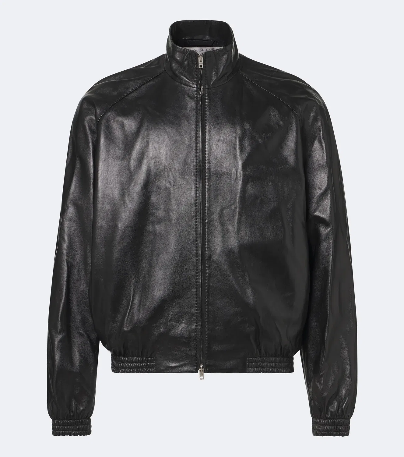 Кожаная куртка с двусторонней молнией Acne Studios, черный
