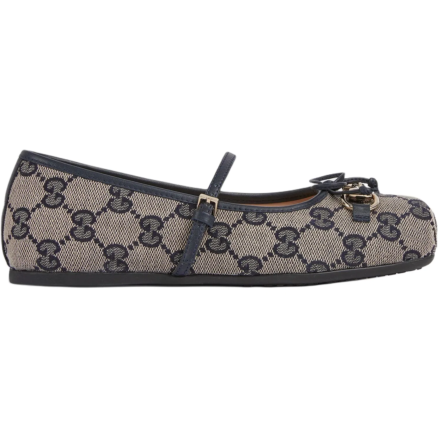 Кожаные низкие кеды для детей Lifestyle Beige & Blue Kids' GUCCI — фото 3