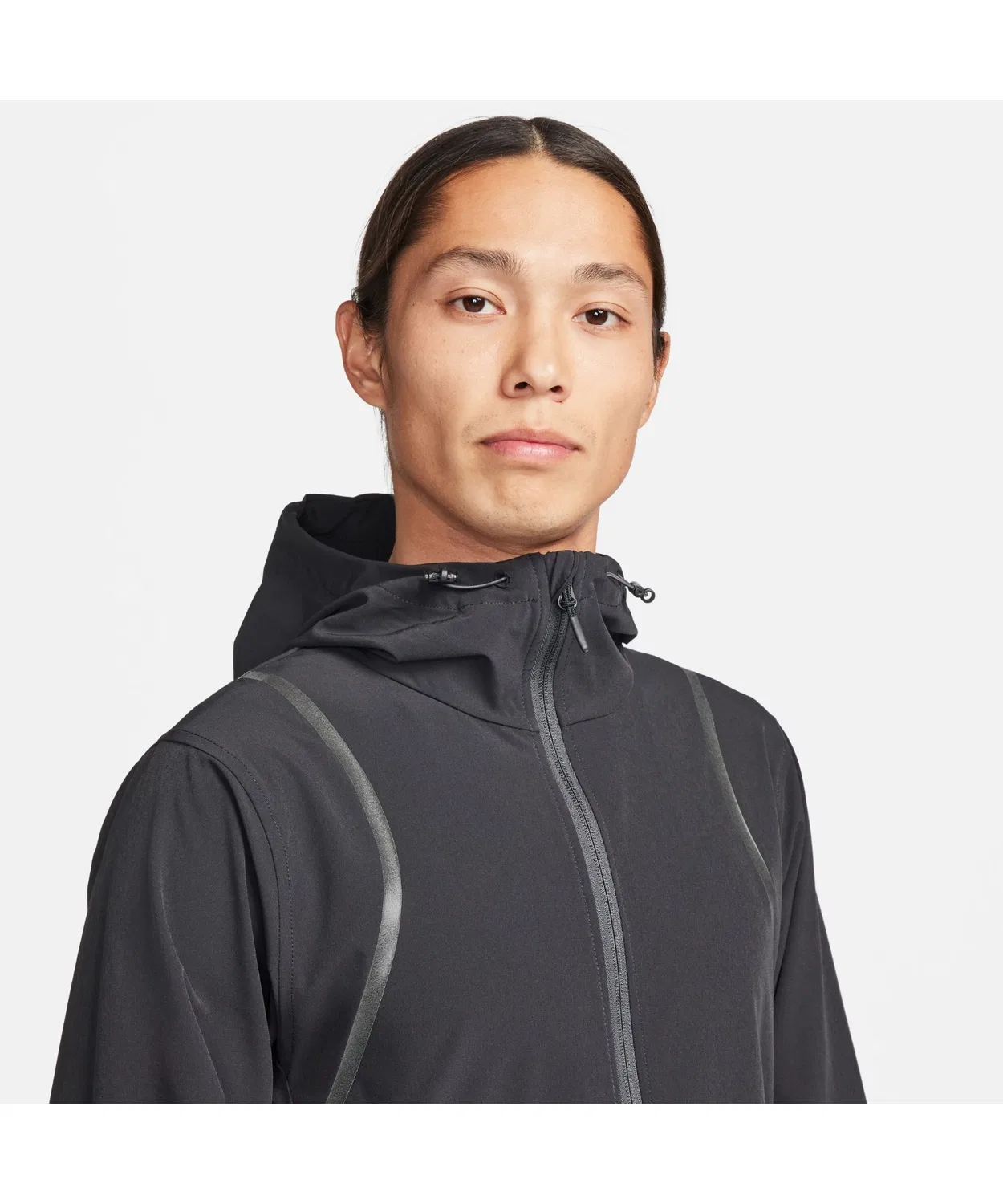 Мужской худи с капюшоном из полиэстера с водоотталкивающей пропиткой NIKE RPL Unlimitied, Light Grey — фото 3