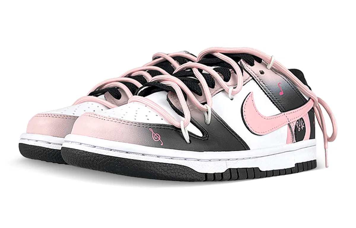 Детские кроссовки для скейтбординга с принтом Nike Dunk Low GS, Черный — фото 4