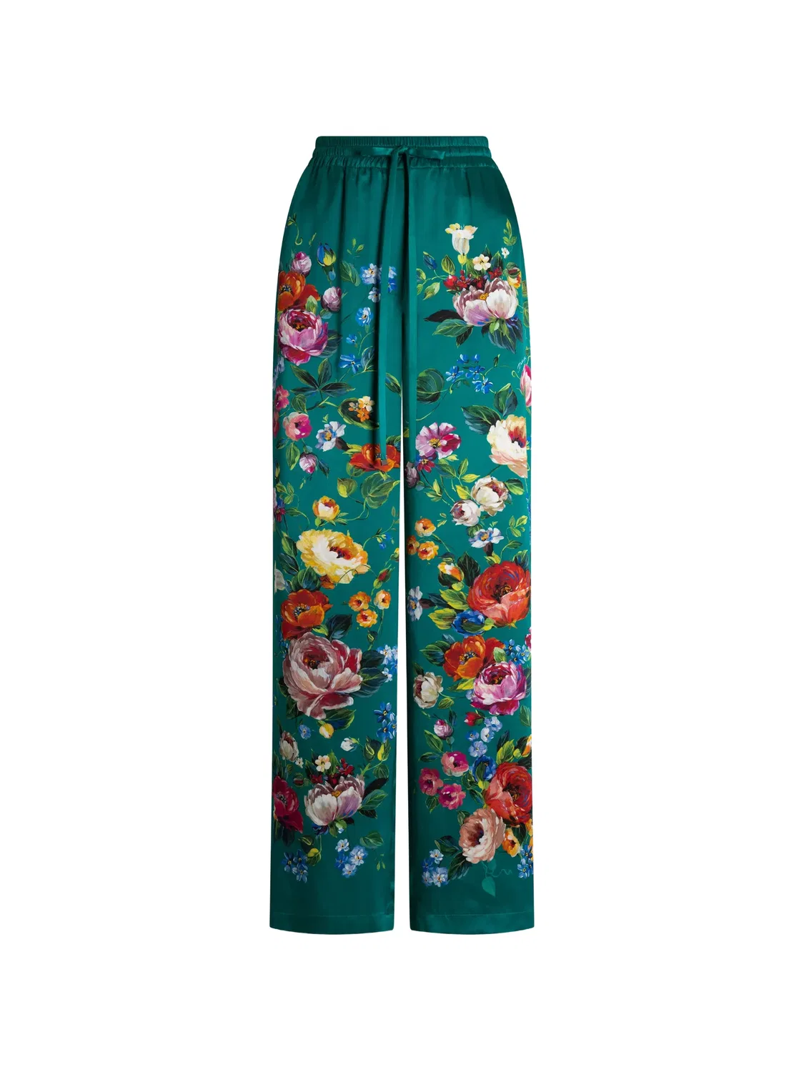Брюки с цветочным принтом Dolce & Gabbana, зеленый