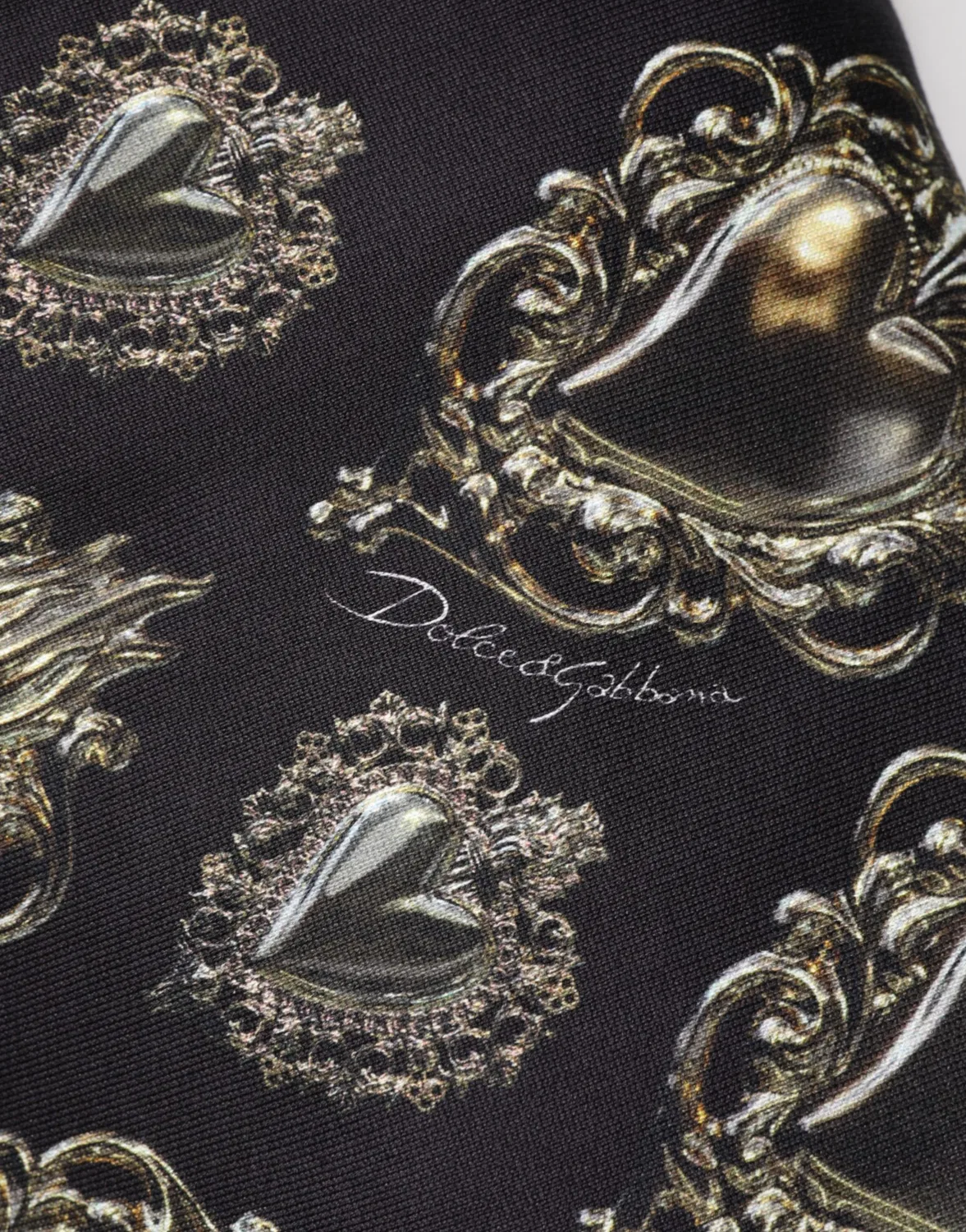 Мужской свитшот с принтом священных сердец Dolce & Gabbana, Black