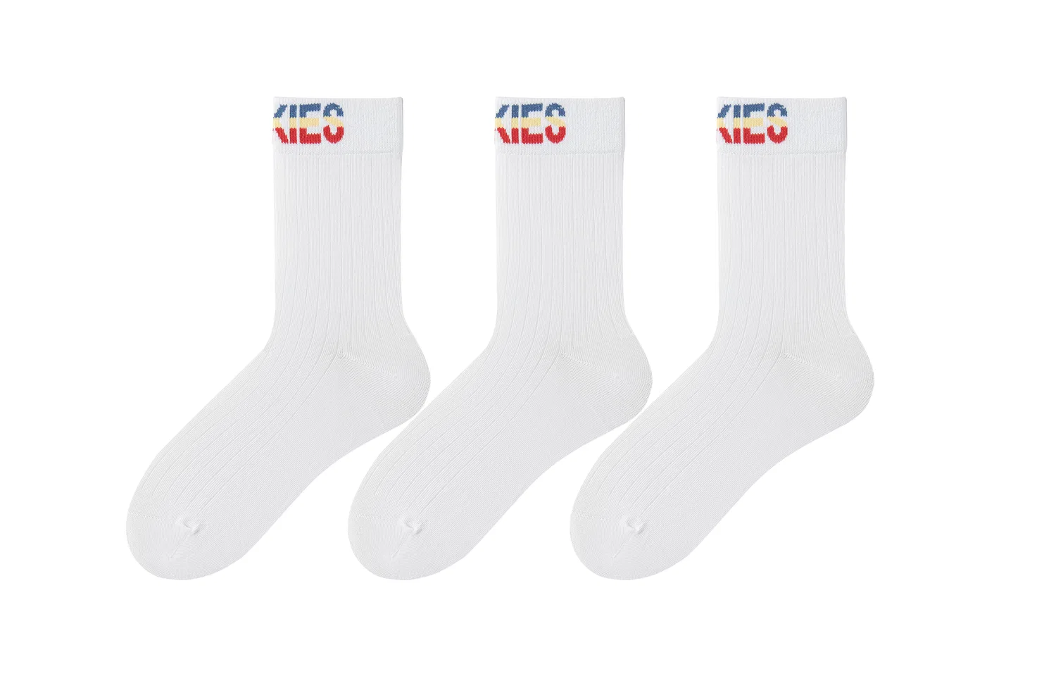 Носки детские с длинным голенищем, комплект из 3 пар, Dickies, White/Gray/Black — фото 3