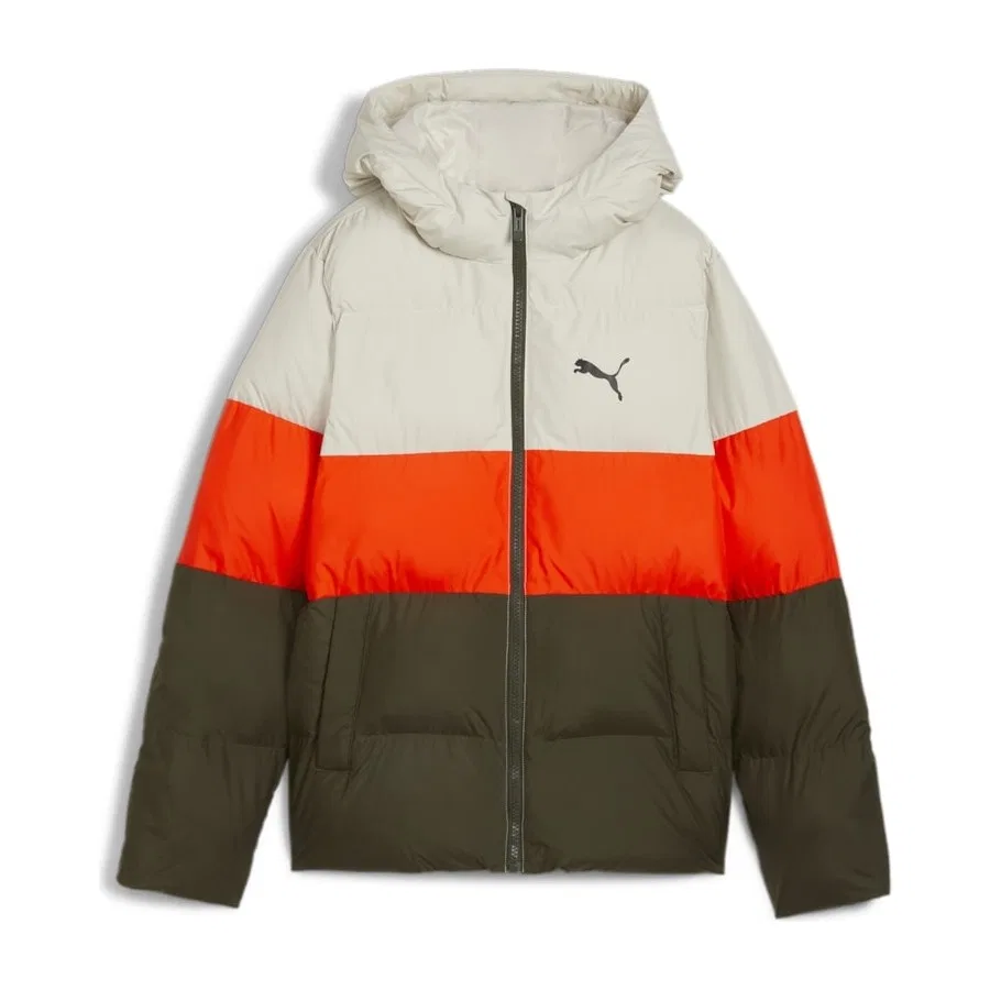 Детский пуховик с капюшоном Poly Hooded Puffer Puma, Зеленый