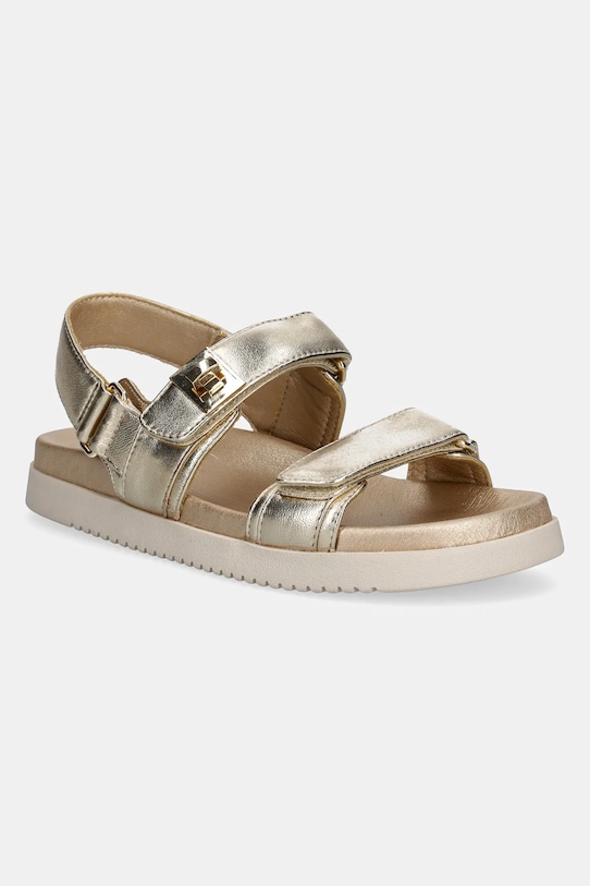 Кожаные сандалии Mona Steve Madden, золотой