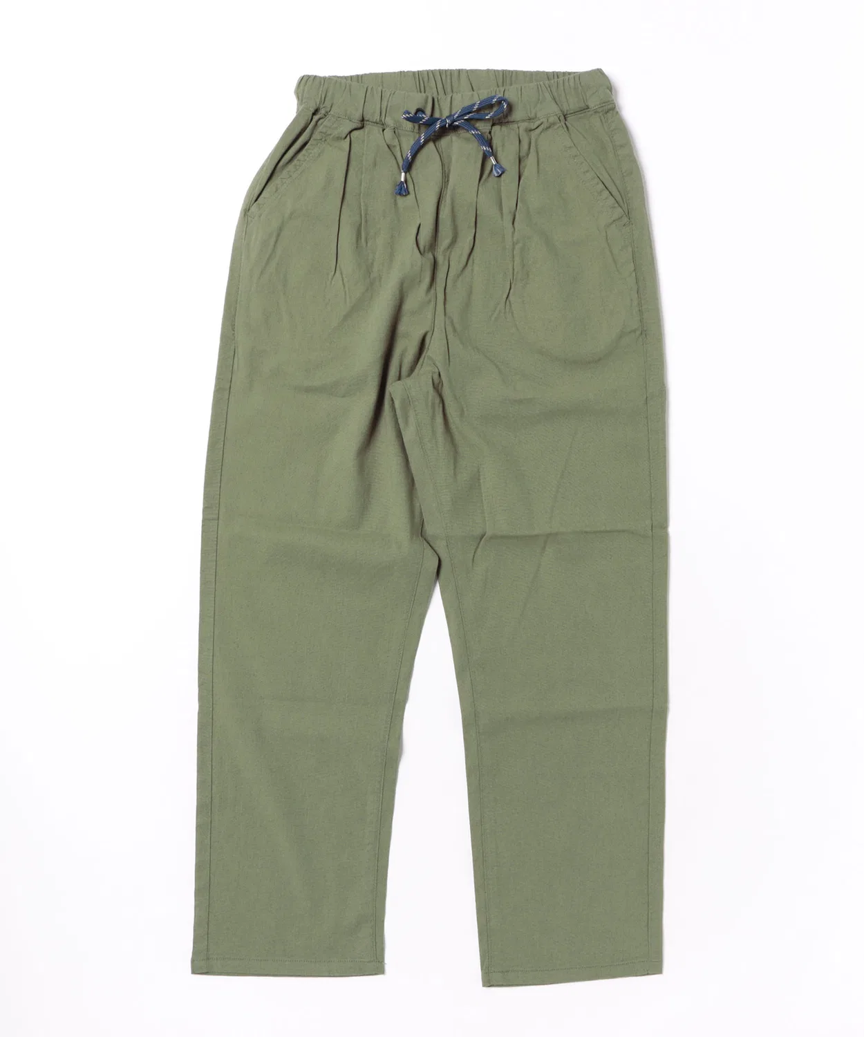 Детские брюки из льна и вискозы с длиной 7/8 L.COPECK, Khaki