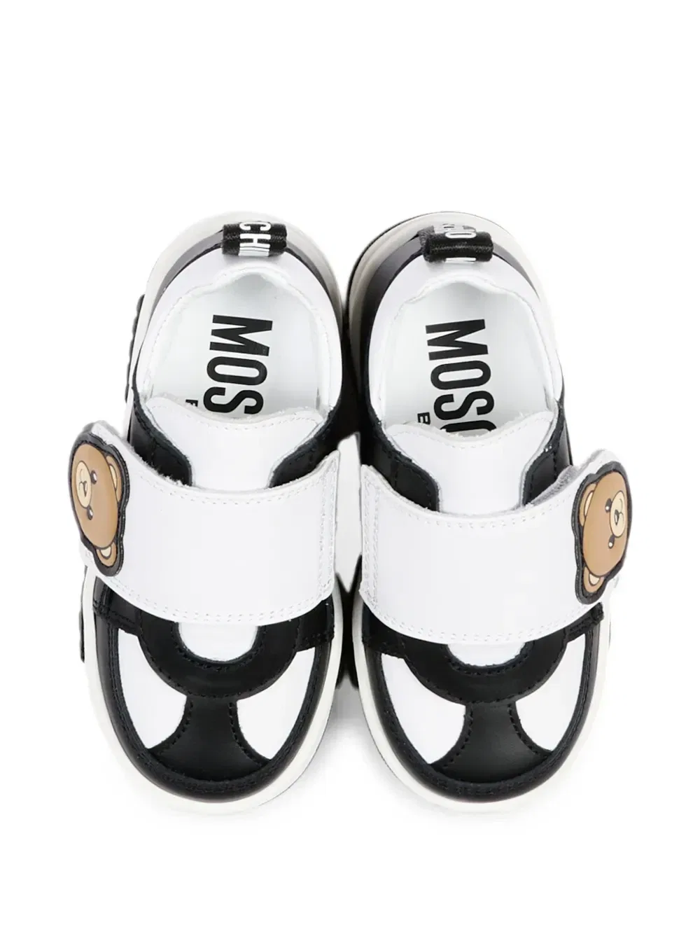 Кроссовки на липучках «Медвежонок» Moschino Kids, черный — фото 4