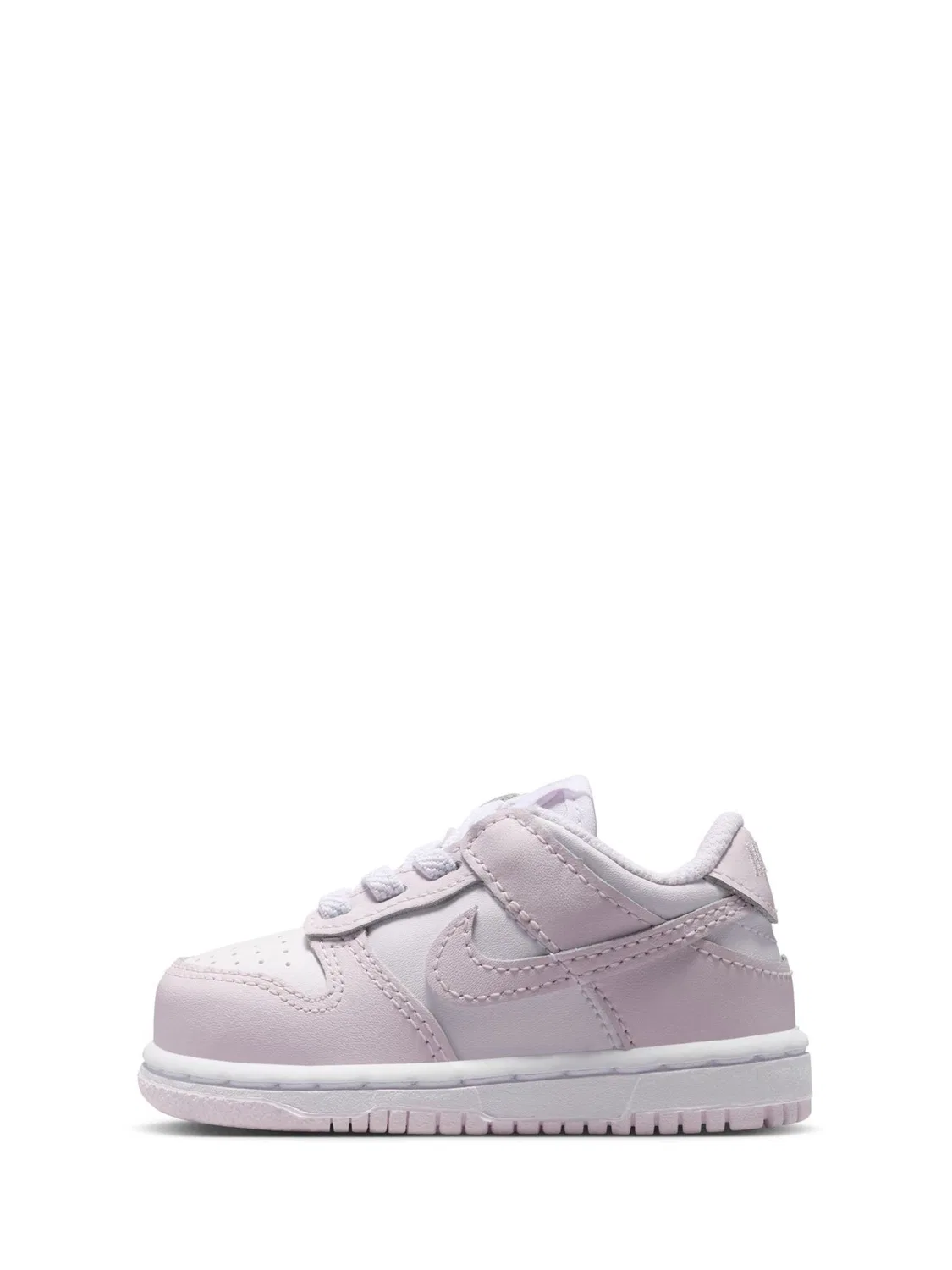 Кроссовки Nike Dunk Low, розово-белые — фото 2